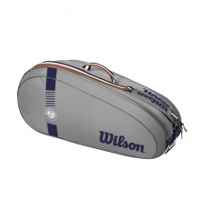 Wilson Tennis-Racketbag Roland Garros Team (Schlägertasche, 2 Hauptfächer) grau 6er